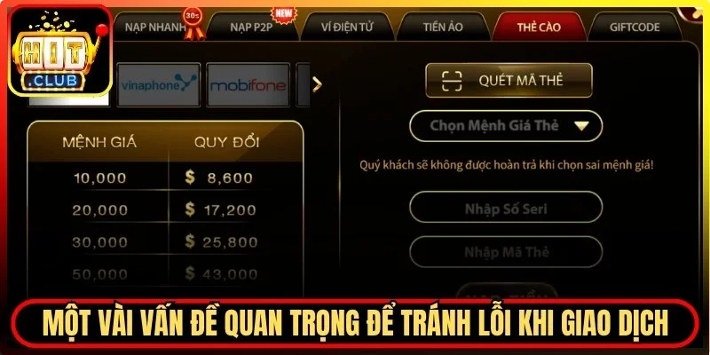 Quy khach se khong duoc hoan tra khi chon sai menh gia