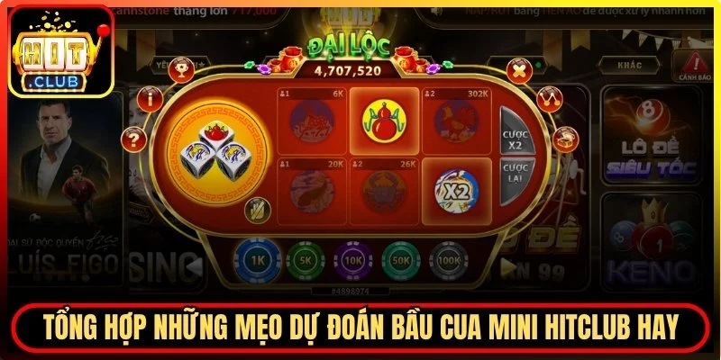 Mẹo dự đoán Bầu Cua Mini Hitclub