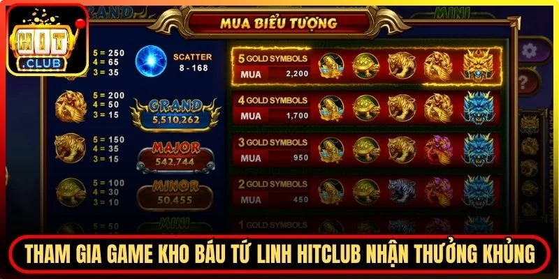 Kho Báu Tứ Linh Hitclub – Hành Trình Tìm Kiếm Jackpot Kịch Tính