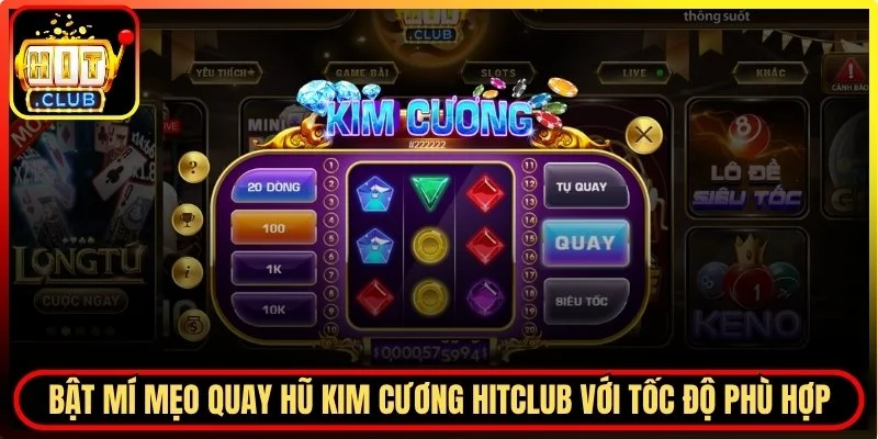 Quay hũ với tốc độ phù hợp
