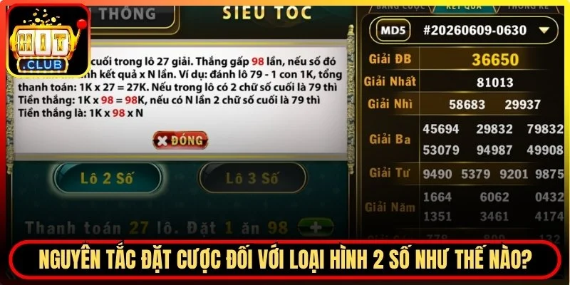 Nguyên tắc với loại hình 2 số như thế nào?